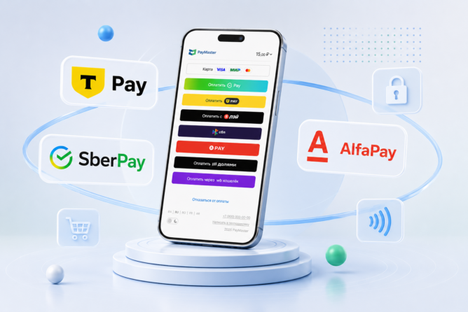 PayMaster запускает оплату через T‑Pay, SberPay и AlfaPay: новые возможности для роста продаж и удобства клиентов